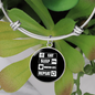 Eat Sleep Cats Bracelet Stainless Steel or 18k Gold Circle Bangle-Express Your Love Gifts