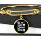 Eat Sleep Cats Bracelet Stainless Steel or 18k Gold Circle Bangle-Express Your Love Gifts