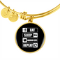 Eat Sleep Cats Bracelet Stainless Steel or 18k Gold Circle Bangle-Express Your Love Gifts