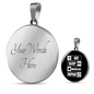 Eat Sleep Cats Circle Necklace Stainless Steel or 18k Gold 18-22"-Express Your Love Gifts