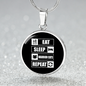 Eat Sleep Cats Circle Necklace Stainless Steel or 18k Gold 18-22"-Express Your Love Gifts