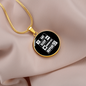 Eat Sleep Cats Circle Necklace Stainless Steel or 18k Gold 18-22"-Express Your Love Gifts