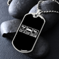 Eat Sleep Drum Necklace Stainless Steel or 18k Gold Dog Tag 24" Chain-Express Your Love Gifts