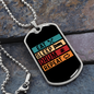Eat Sleep Drum Repeat Necklace Stainless Steel or 18k Gold Dog Tag 24" Chain-Express Your Love Gifts
