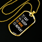 Eat Sleep Mine Repeat Crypto Necklace Stainless Steel or 18k Gold Dog Tag 24" Chain-Express Your Love Gifts