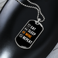 Eat Sleep Mine Repeat Crypto Necklace Stainless Steel or 18k Gold Dog Tag 24" Chain-Express Your Love Gifts