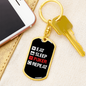 Eat Sleep Poker Repeat Gambler Keychain Stainless Steel or 18k Gold Dog Tag Keyring-Express Your Love Gifts