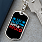Eat Sleep Repeat Keychain Stainless Steel or 18k Gold Dog Tag Keyring-Express Your Love Gifts