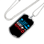 Eat Sleep Repeat Necklace Stainless Steel or 18k Gold Dog Tag 24" Chain-Express Your Love Gifts