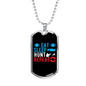 Eat Sleep Repeat Necklace Stainless Steel or 18k Gold Dog Tag 24" Chain-Express Your Love Gifts