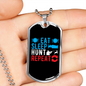 Eat Sleep Repeat Necklace Stainless Steel or 18k Gold Dog Tag 24" Chain-Express Your Love Gifts