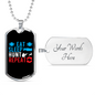 Eat Sleep Repeat Necklace Stainless Steel or 18k Gold Dog Tag 24" Chain-Express Your Love Gifts