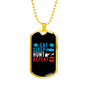 Eat Sleep Repeat Necklace Stainless Steel or 18k Gold Dog Tag 24" Chain-Express Your Love Gifts