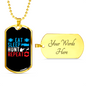 Eat Sleep Repeat Necklace Stainless Steel or 18k Gold Dog Tag 24" Chain-Express Your Love Gifts