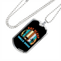 Eat Sleep Walk Dogs Necklace Stainless Steel or 18k Gold Dog Tag 24" Chain-Express Your Love Gifts