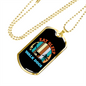 Eat Sleep Walk Dogs Necklace Stainless Steel or 18k Gold Dog Tag 24" Chain-Express Your Love Gifts