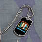 Eat Sleep Walk Dogs Necklace Stainless Steel or 18k Gold Dog Tag 24" Chain-Express Your Love Gifts