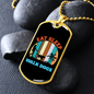 Eat Sleep Walk Dogs Necklace Stainless Steel or 18k Gold Dog Tag 24" Chain-Express Your Love Gifts