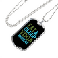 Eat Sleep Yoga Repeat Necklace Stainless Steel or 18k Gold Dog Tag 24" Chain-Express Your Love Gifts