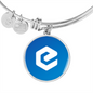 eCash (XEC) Bracelet Stainless Steel or 18k Gold Circle Bangle-Express Your Love Gifts