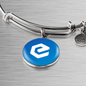 eCash (XEC) Bracelet Stainless Steel or 18k Gold Circle Bangle-Express Your Love Gifts