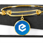 eCash (XEC) Bracelet Stainless Steel or 18k Gold Circle Bangle-Express Your Love Gifts