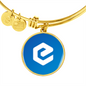 eCash (XEC) Bracelet Stainless Steel or 18k Gold Circle Bangle-Express Your Love Gifts