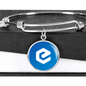 eCash (XEC) Bracelet Stainless Steel or 18k Gold Circle Bangle-Express Your Love Gifts