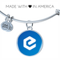 eCash (XEC) Bracelet Stainless Steel or 18k Gold Circle Bangle-Express Your Love Gifts