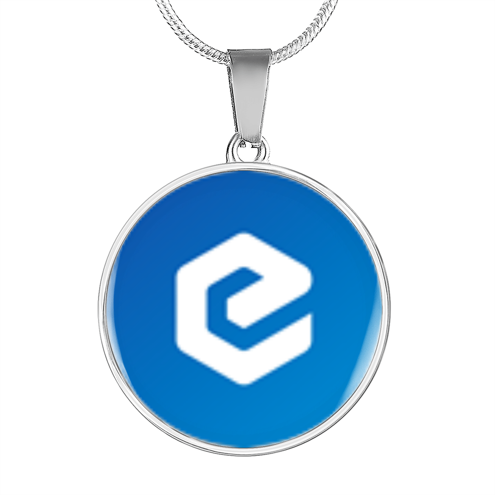 eCash (XEC) Circle Necklace Stainless Steel or 18k Gold 18-22"-Express Your Love Gifts