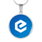 eCash (XEC) Circle Necklace Stainless Steel or 18k Gold 18-22"-Express Your Love Gifts