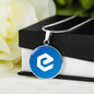 eCash (XEC) Circle Necklace Stainless Steel or 18k Gold 18-22"-Express Your Love Gifts