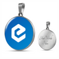 eCash (XEC) Circle Necklace Stainless Steel or 18k Gold 18-22"-Express Your Love Gifts