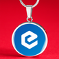 eCash (XEC) Circle Necklace Stainless Steel or 18k Gold 18-22"-Express Your Love Gifts