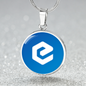 eCash (XEC) Circle Necklace Stainless Steel or 18k Gold 18-22"-Express Your Love Gifts