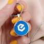 eCash (XEC) Circle Necklace Stainless Steel or 18k Gold 18-22"-Express Your Love Gifts