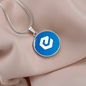eCash (XEC) Circle Necklace Stainless Steel or 18k Gold 18-22"-Express Your Love Gifts