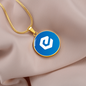 eCash (XEC) Circle Necklace Stainless Steel or 18k Gold 18-22"-Express Your Love Gifts