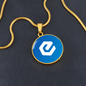 eCash (XEC) Circle Necklace Stainless Steel or 18k Gold 18-22"-Express Your Love Gifts