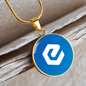 eCash (XEC) Circle Necklace Stainless Steel or 18k Gold 18-22"-Express Your Love Gifts