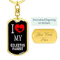 Eclectus Parrot Bird Lover Keyring Keychain Stainless Steel or 18k Gold-Express Your Love Gifts
