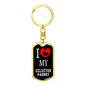 Eclectus Parrot Bird Lover Keyring Keychain Stainless Steel or 18k Gold-Express Your Love Gifts