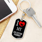 Eclectus Parrot Bird Lover Keyring Keychain Stainless Steel or 18k Gold-Express Your Love Gifts
