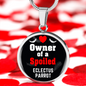 Eclectus Parrot Bird Owner Necklace Circle Pendant Stainless Steel or 18k Gold 18-22"-Express Your Love Gifts