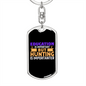 Education Vs Hunter'S Keychain Gift Stainless Steel or 18k Gold Dog Tag Keyring-Express Your Love Gifts