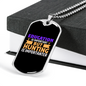 Education Vs Hunting Necklace Stainless Steel or 18k Gold Dog Tag 24" Chain-Express Your Love Gifts
