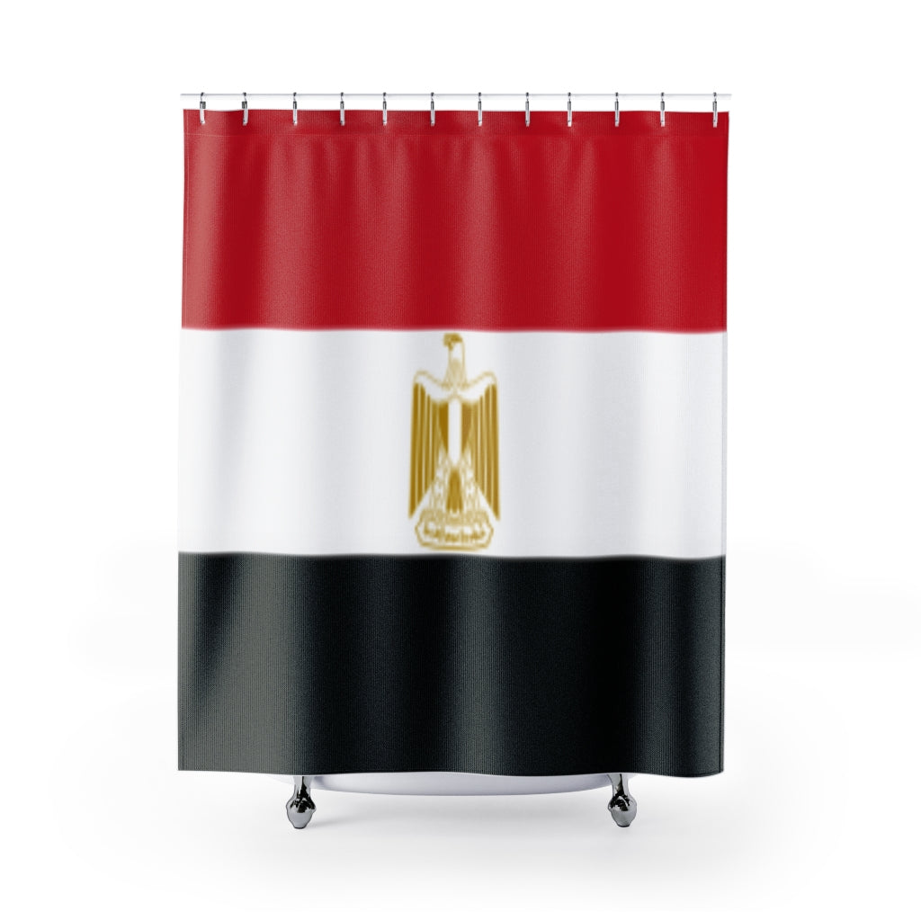 Egypt Flag Stylish Design 71" x 74" Elegant Waterproof Shower Curtain for a Spa-like Bathroom Paradise Exceptional Craftsmanship-Express Your Love Gifts