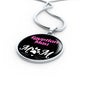 Egyptian Mau Cat Mom Necklace Circle Pendant Stainless Steel or 18k Gold 18-22"-Express Your Love Gifts