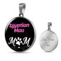 Egyptian Mau Cat Mom Necklace Circle Pendant Stainless Steel or 18k Gold 18-22"-Express Your Love Gifts