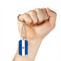 El Salvador Flag Necklace Stainless Steel or 18k Gold Dog Tag 24" Chain-Express Your Love Gifts